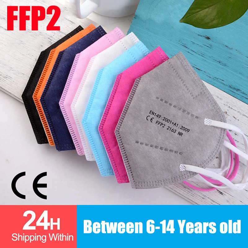 100pcs Kids mascarillas fpp2 B – обзор и цена Black Face Mask Pack