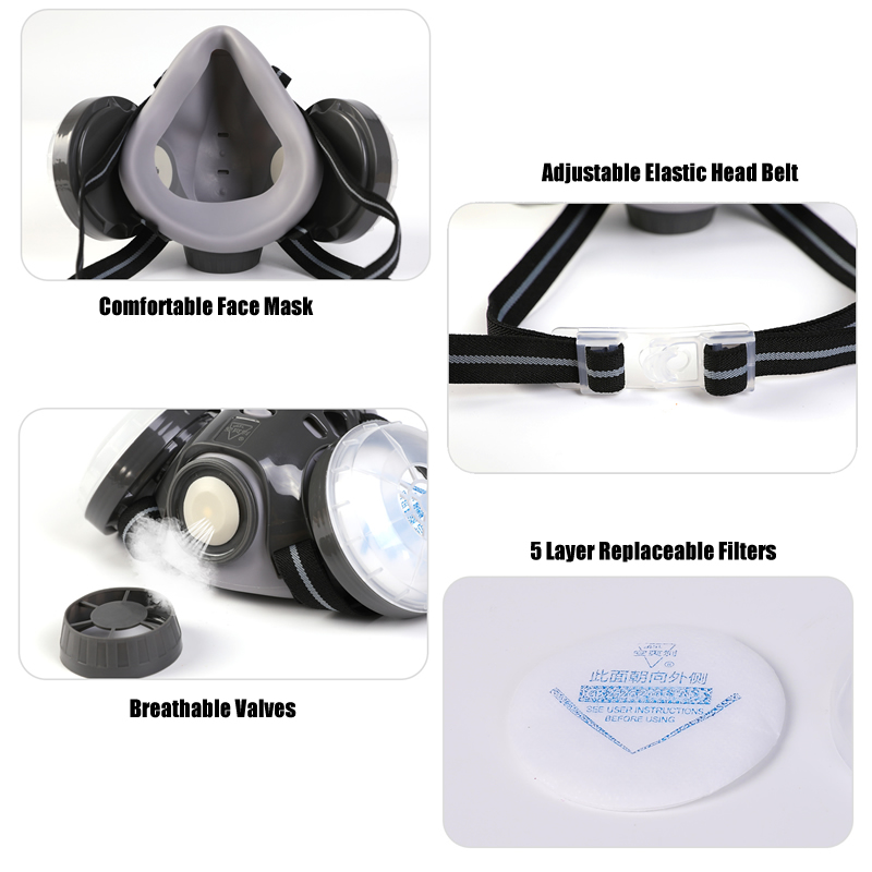 New Anti Dust Mask Full Face R – обзор и цена Dust Mask Construction