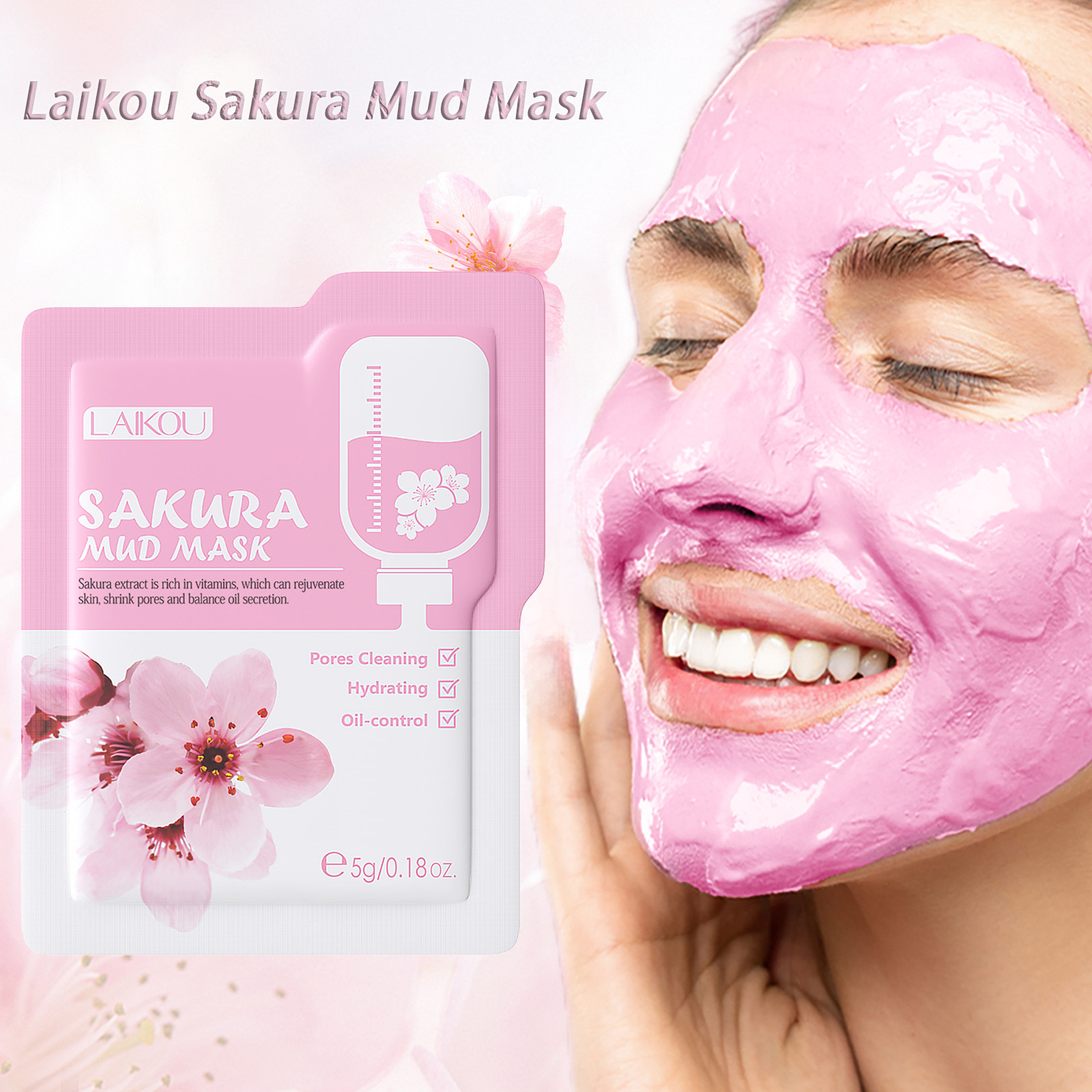 Laikou Sakura Clay Mask Trial  – обзор и цена Dust Mask Construction