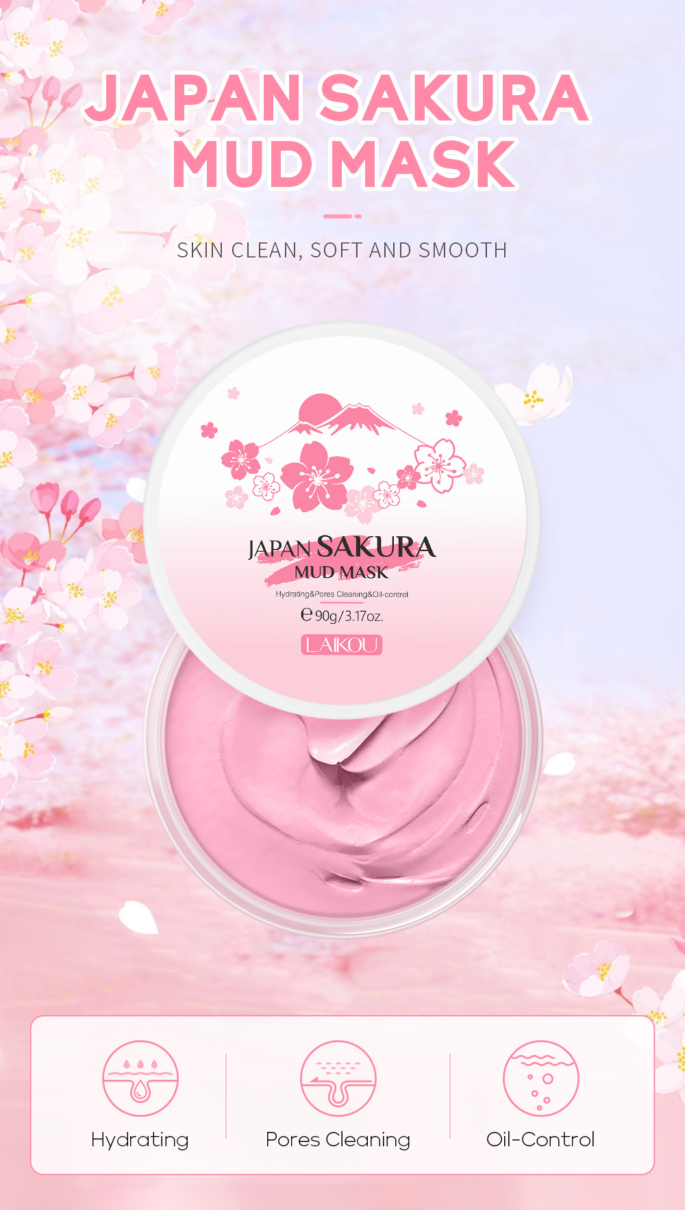 LAIKOU Sakura Clay Mask 25g/90 – обзор и цена Dust Mask Construction