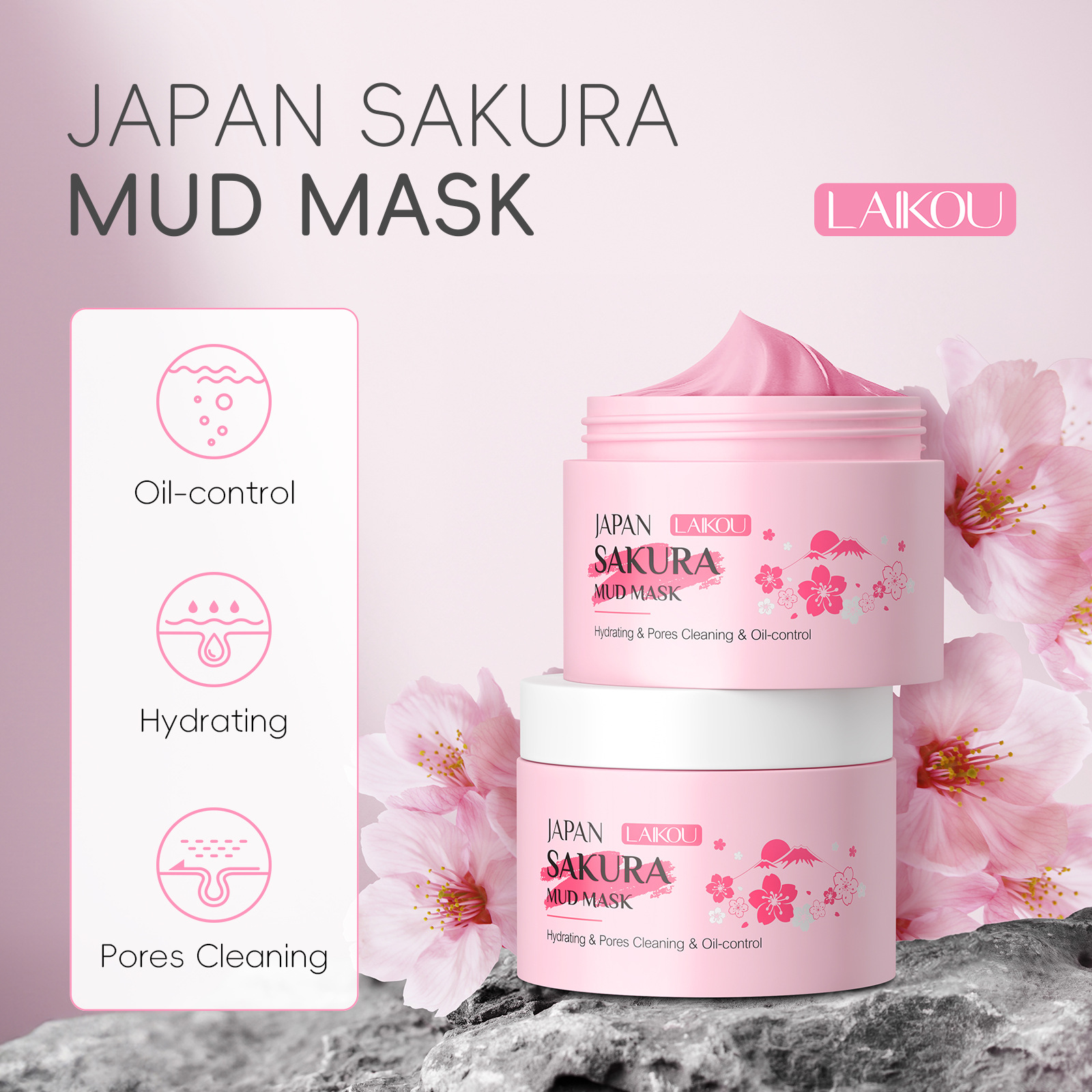LAIKOU Sakura Clay Mask 25g/90 – обзор и цена Dust Mask Construction