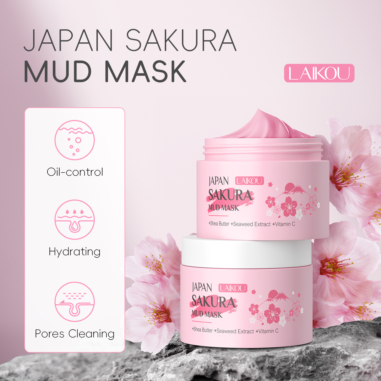 LAIKOU Sakura Clay Mask 25g 90 – обзор и цена Dust Mask Construction