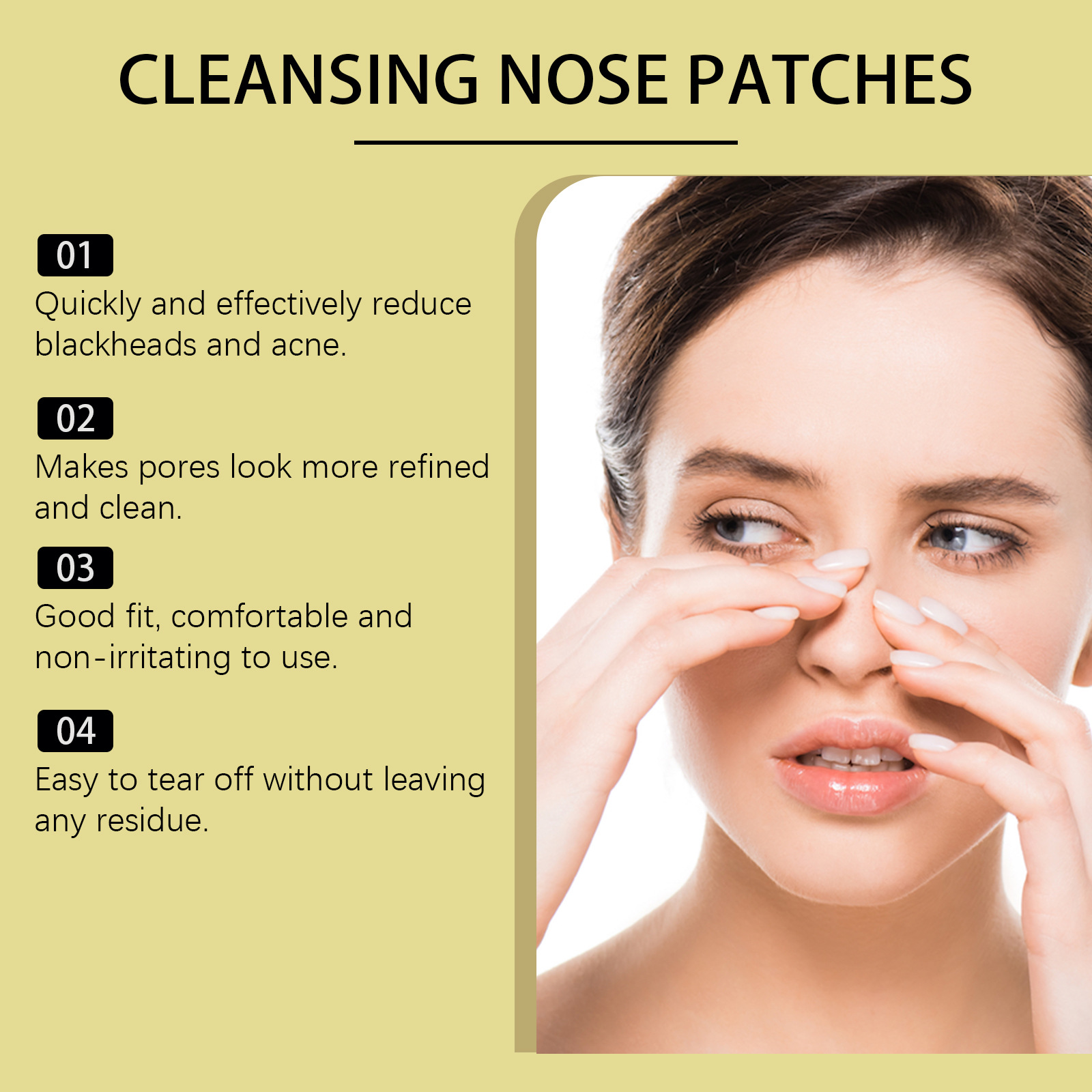 Nose Blackhead Remover Patch C – обзор и цена Black Face Mask Pack