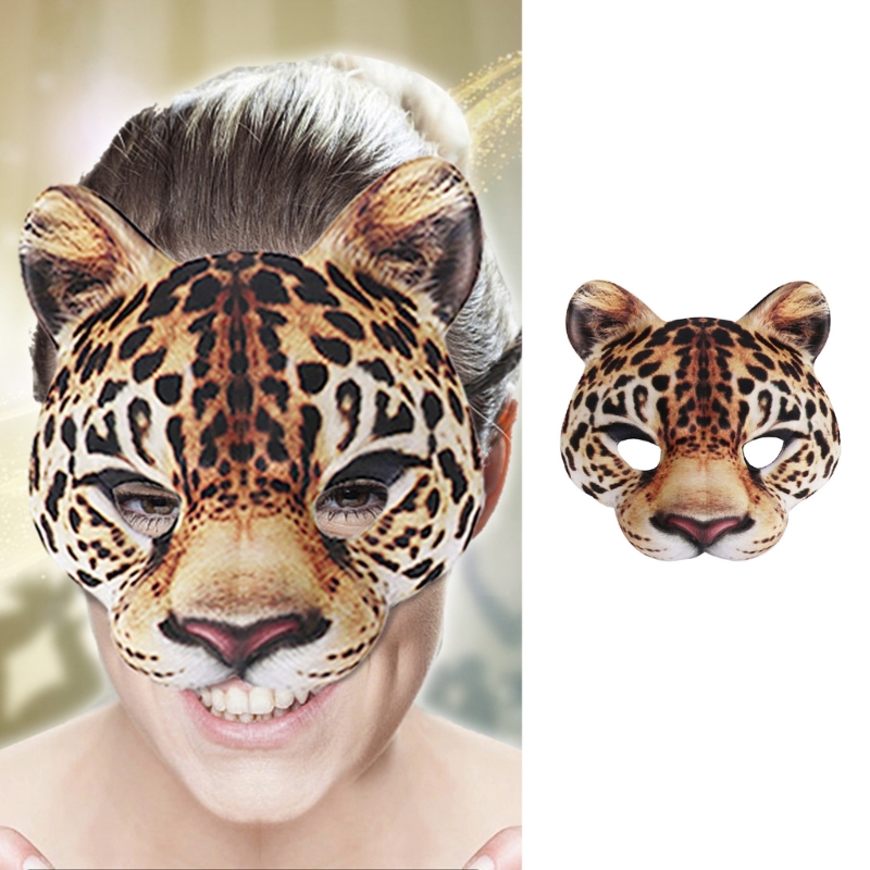 Leopard Mask Party Mask Dress  – обзор и цена Respirator Half Face