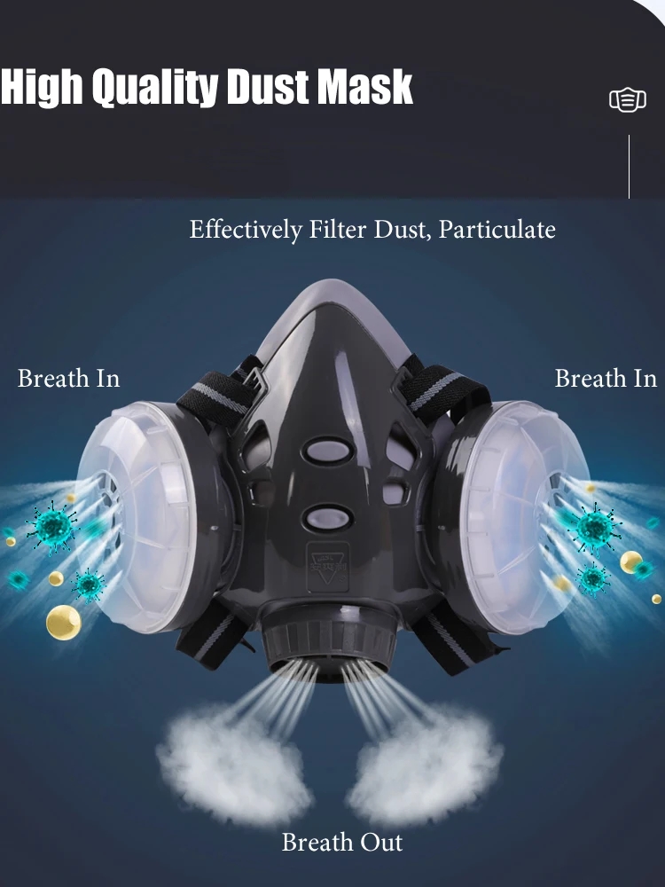 Half Face Dust Mask Safety Gog – обзор и цена Kn95 Respirator Mask