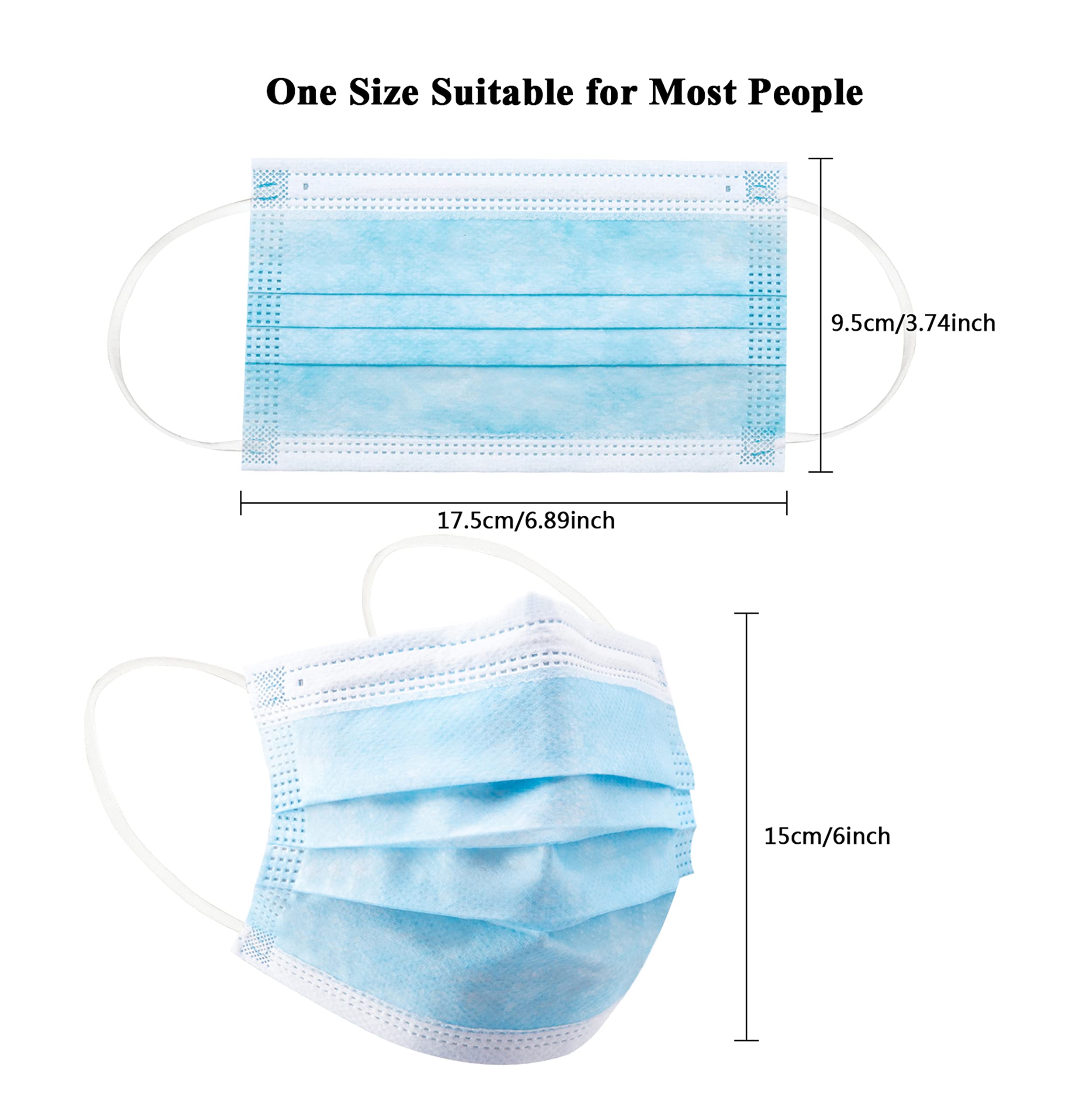 50/100 PCS Box Blue Face Masks – обзор и цена Disposable Mask Blue