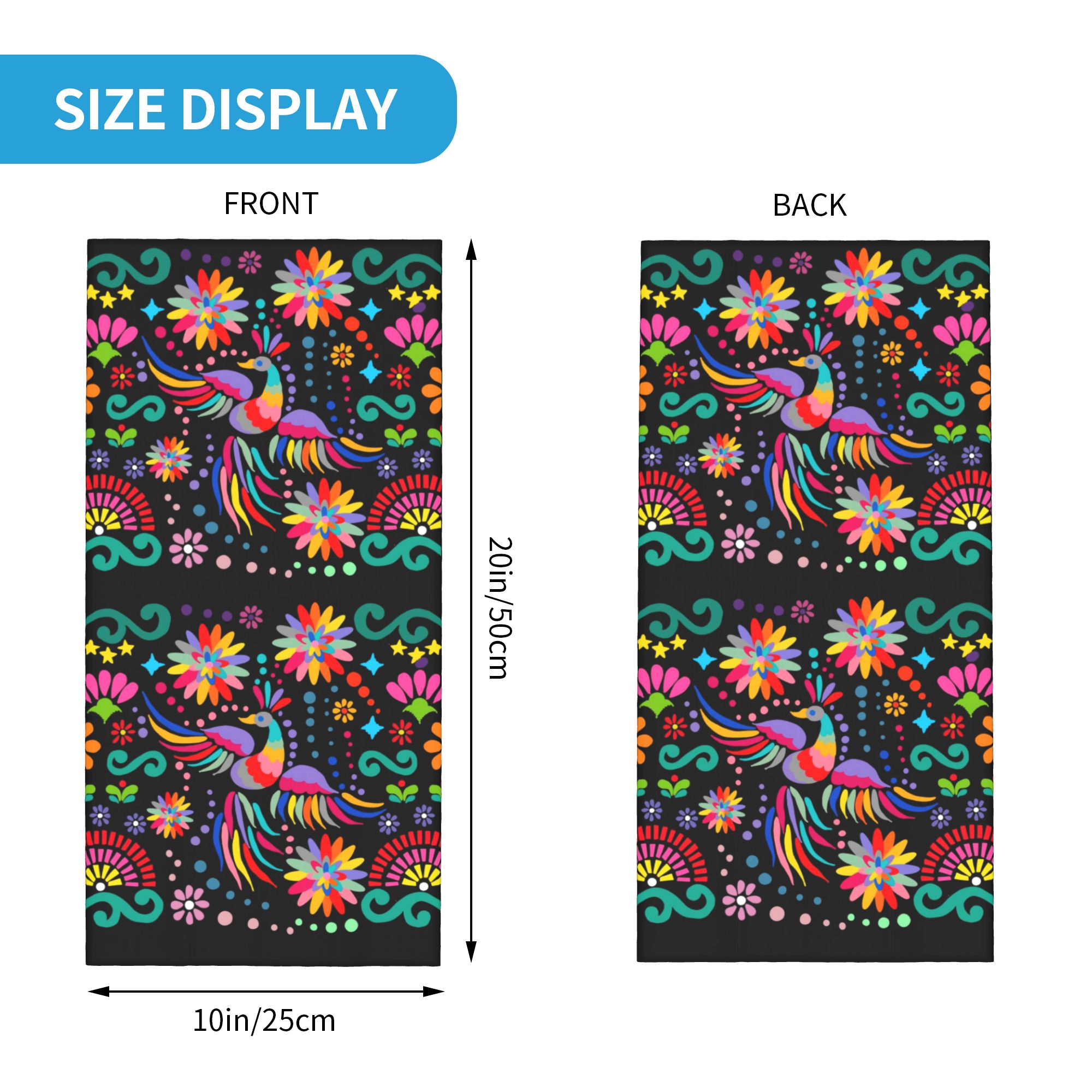 Custom Mexican Floral Flower T – обзор и цена Neck Gaiter Face Cover