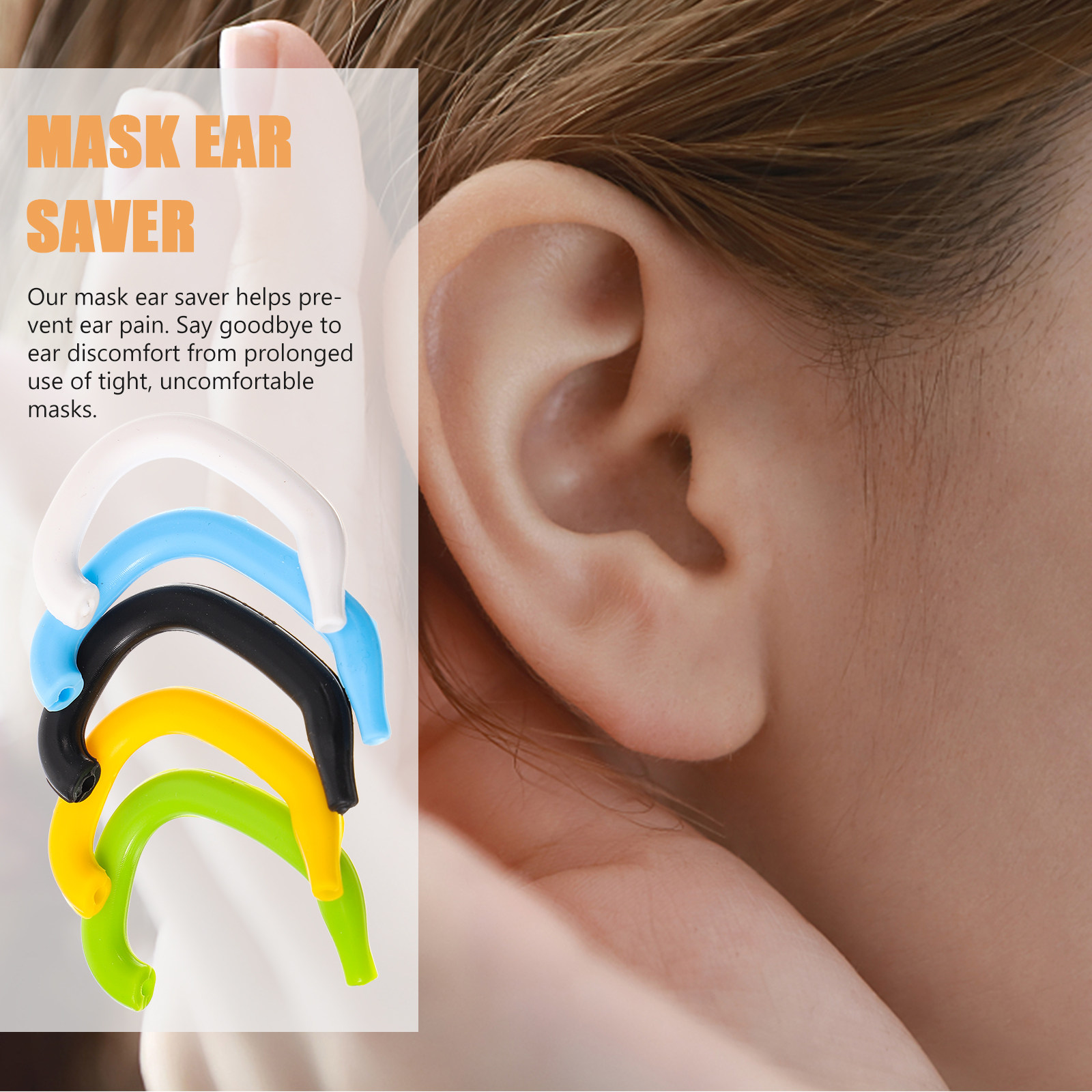 5Pcs Silicone Mask Ear Saver S – обзор и цена Mask Ear Saver Strap