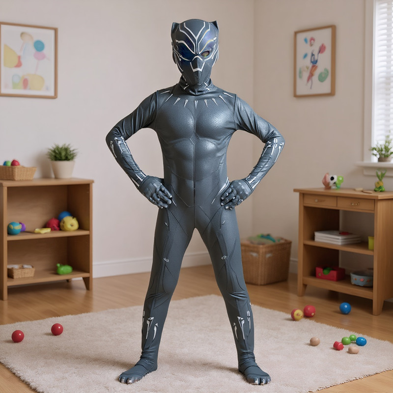 3-12Y Boy's Black Panther Cost – обзор и цена Black Face Mask Pack