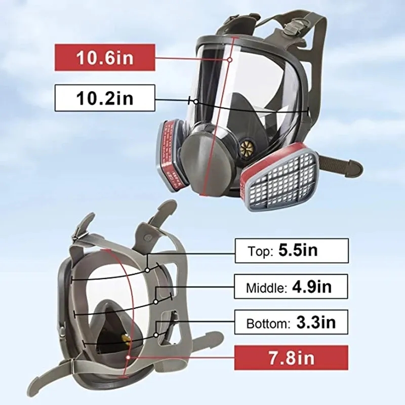 Large Size 6800 Gas Mask Full  – обзор и цена Kn95 Respirator Mask
