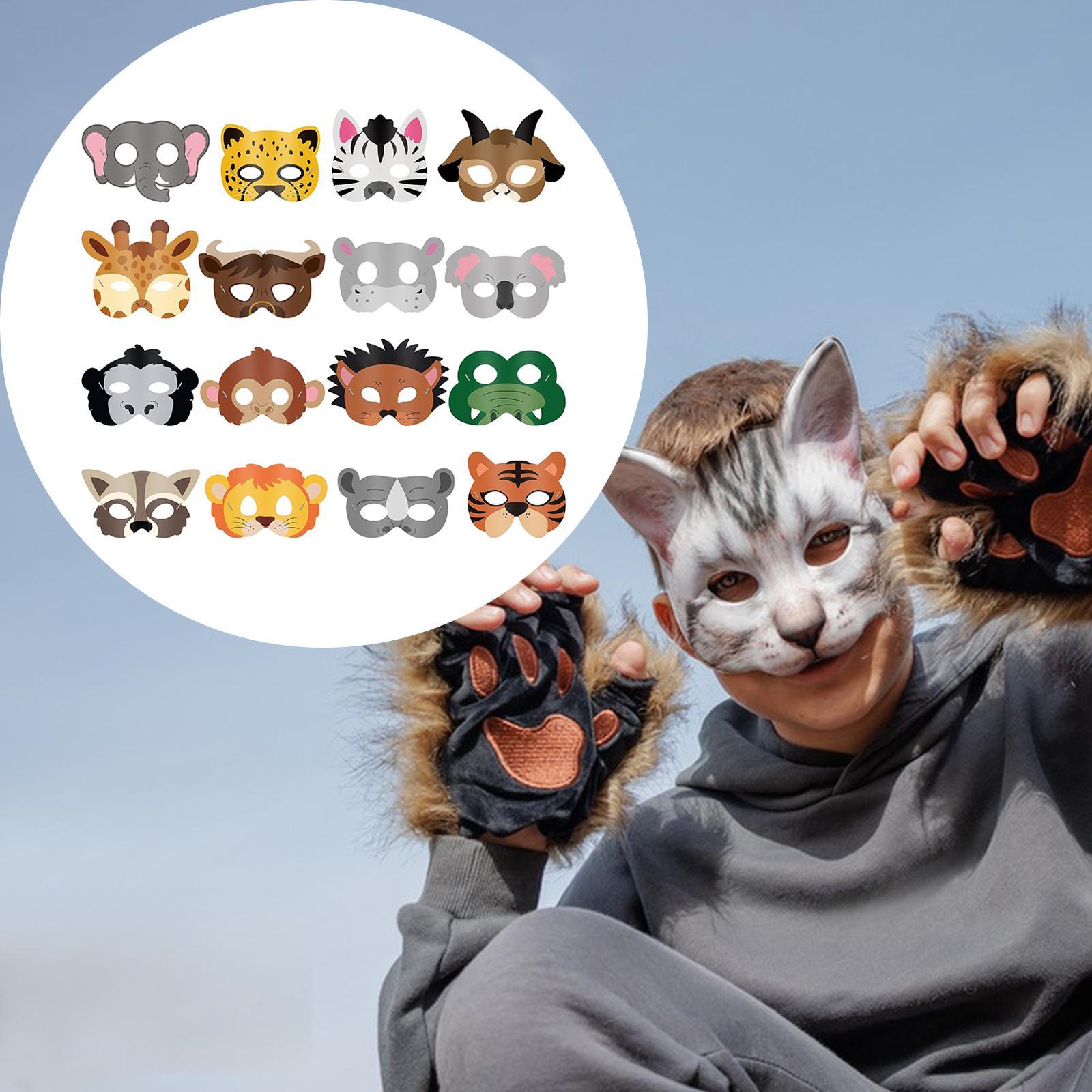 16 Pieces Animal Face Mask Cut – обзор и цена Kids Face Mask
