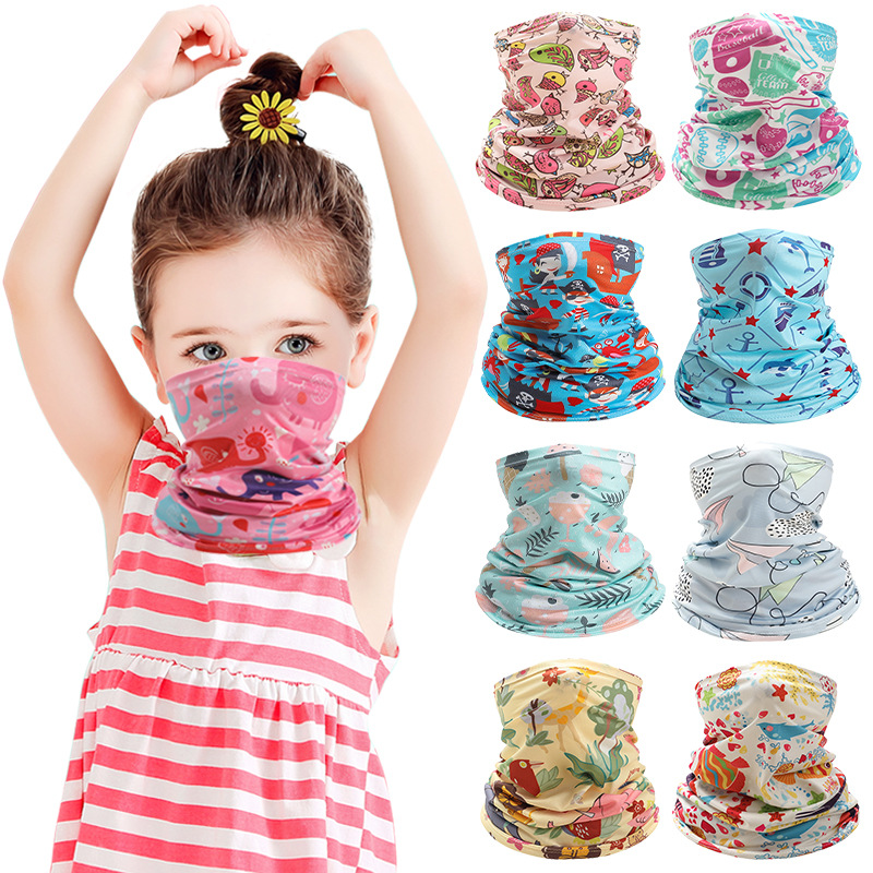 Kids Neck Cover Cute Ice Silk  – обзор и цена Kids Face Mask