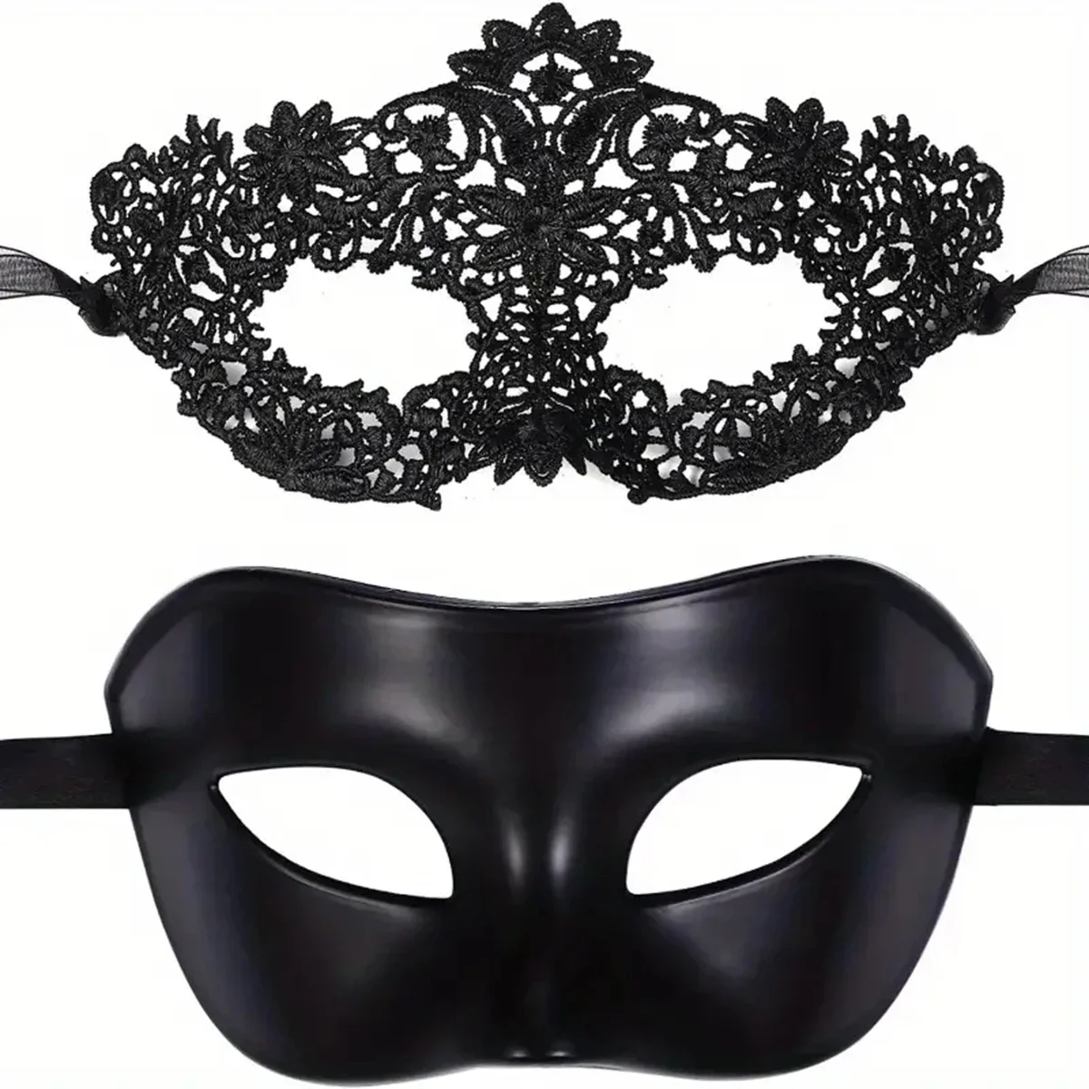 2pcs Elegant Black Lace Masque – обзор и цена Black Face Mask Pack