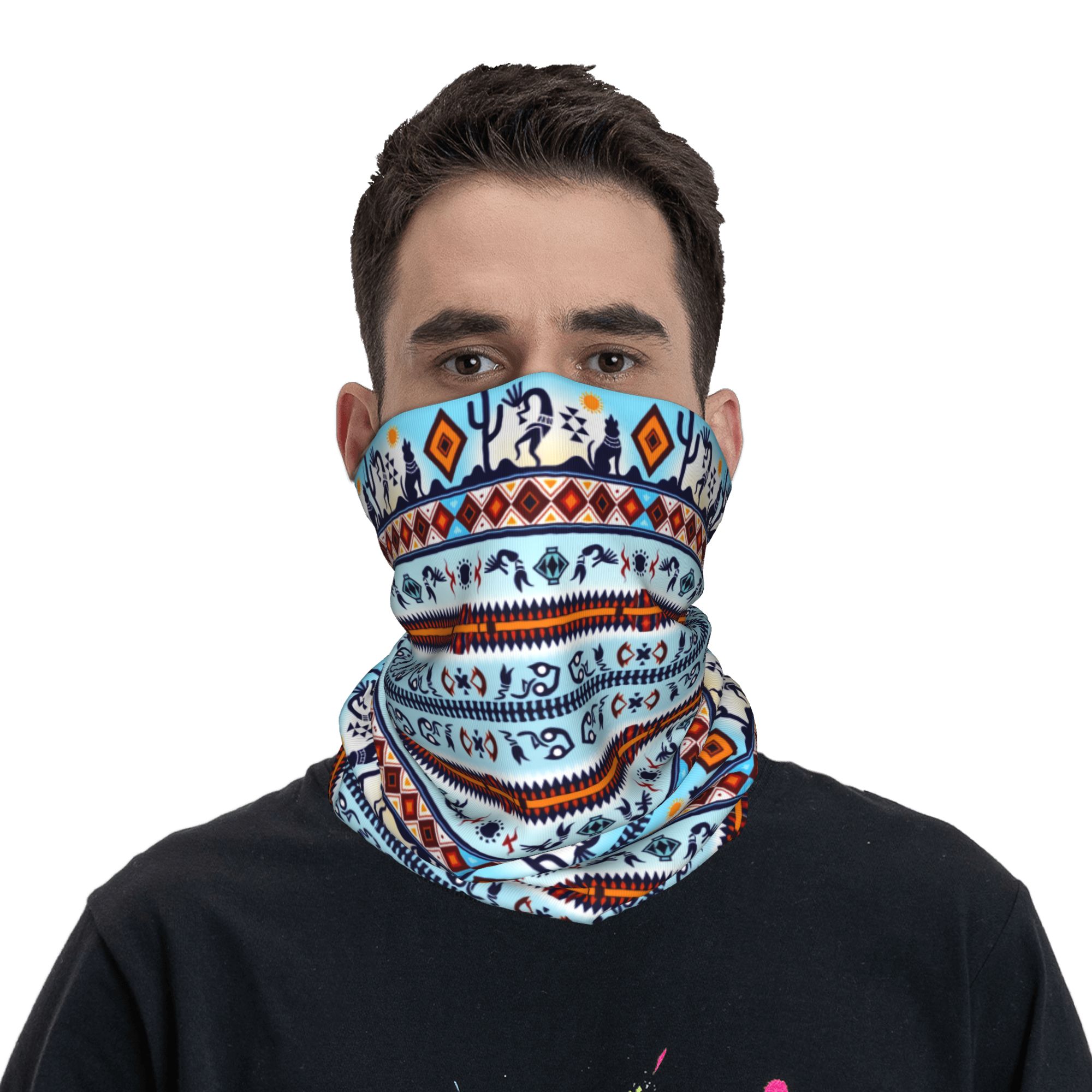 Custom Kokopelli Hohokam Treas – обзор и цена Neck Gaiter Face Cover
