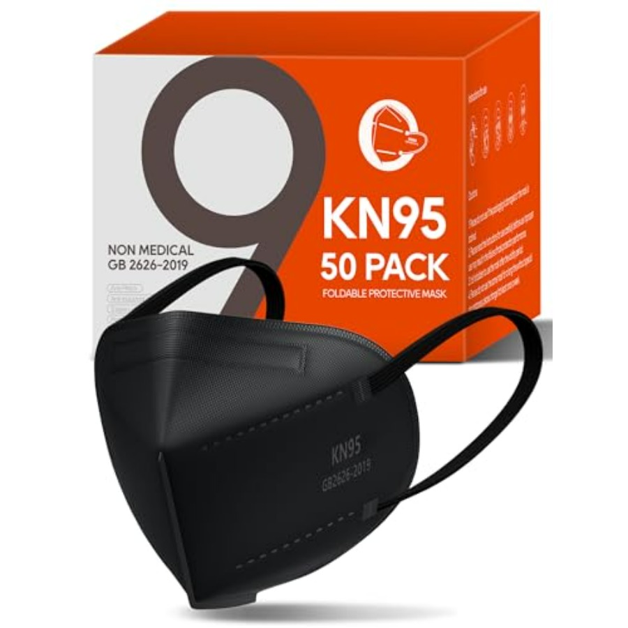 KN95 Face Masks 50 Pack for Ad – обзор и цена Black Face Mask Pack