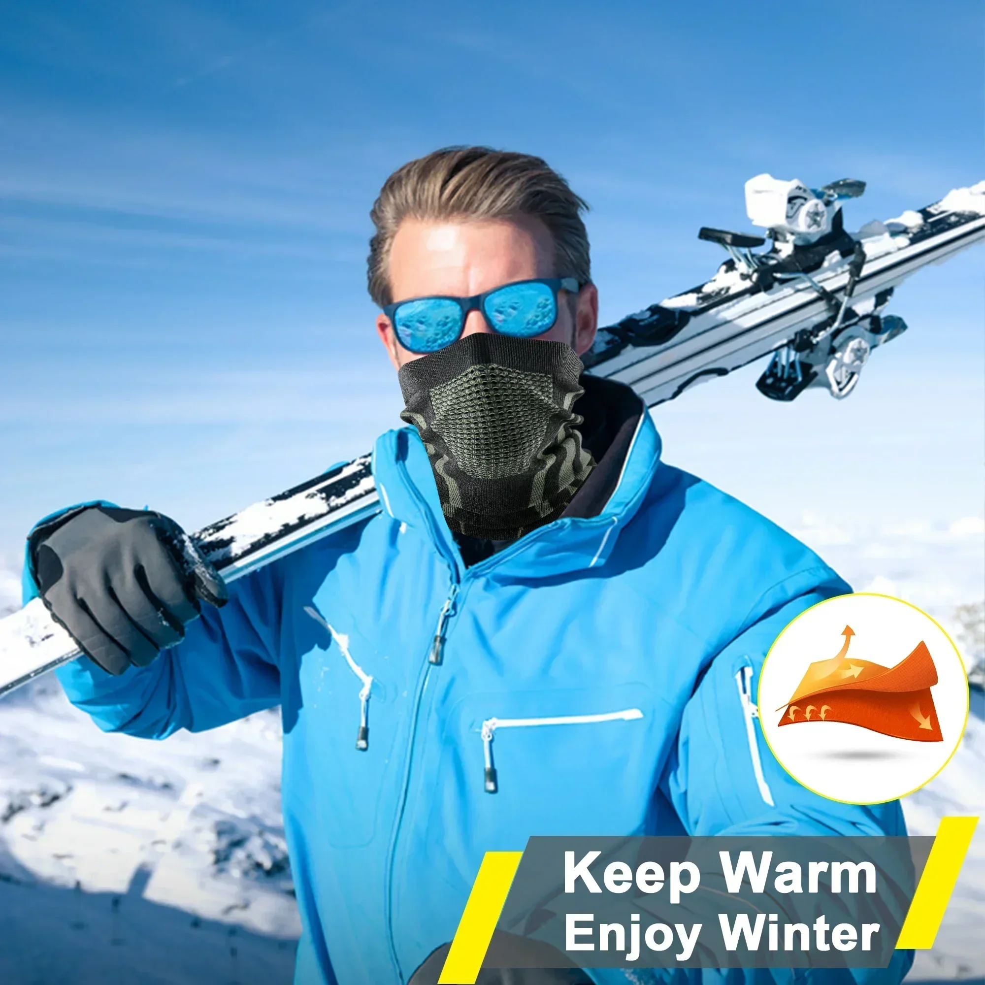 Winter Ring Tube Soft Bandana  – обзор и цена Neck Gaiter Face Cover